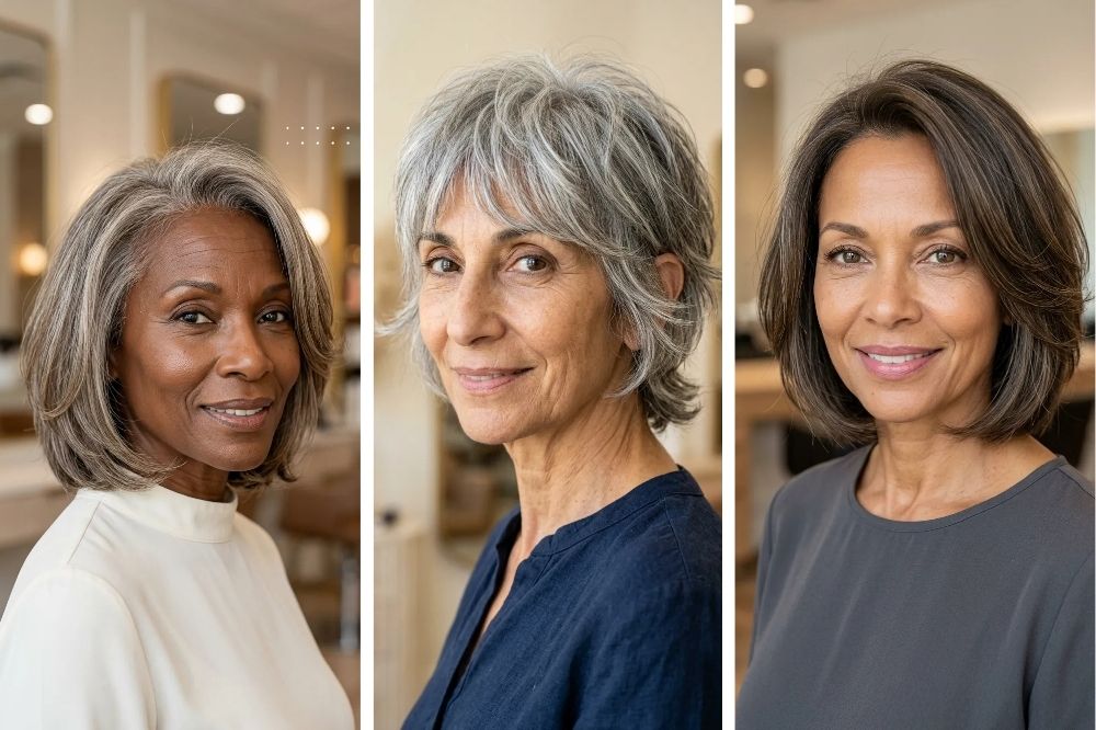 12 Hairstyles for Women Over 60 with Thin Fine Hair for Easy Style