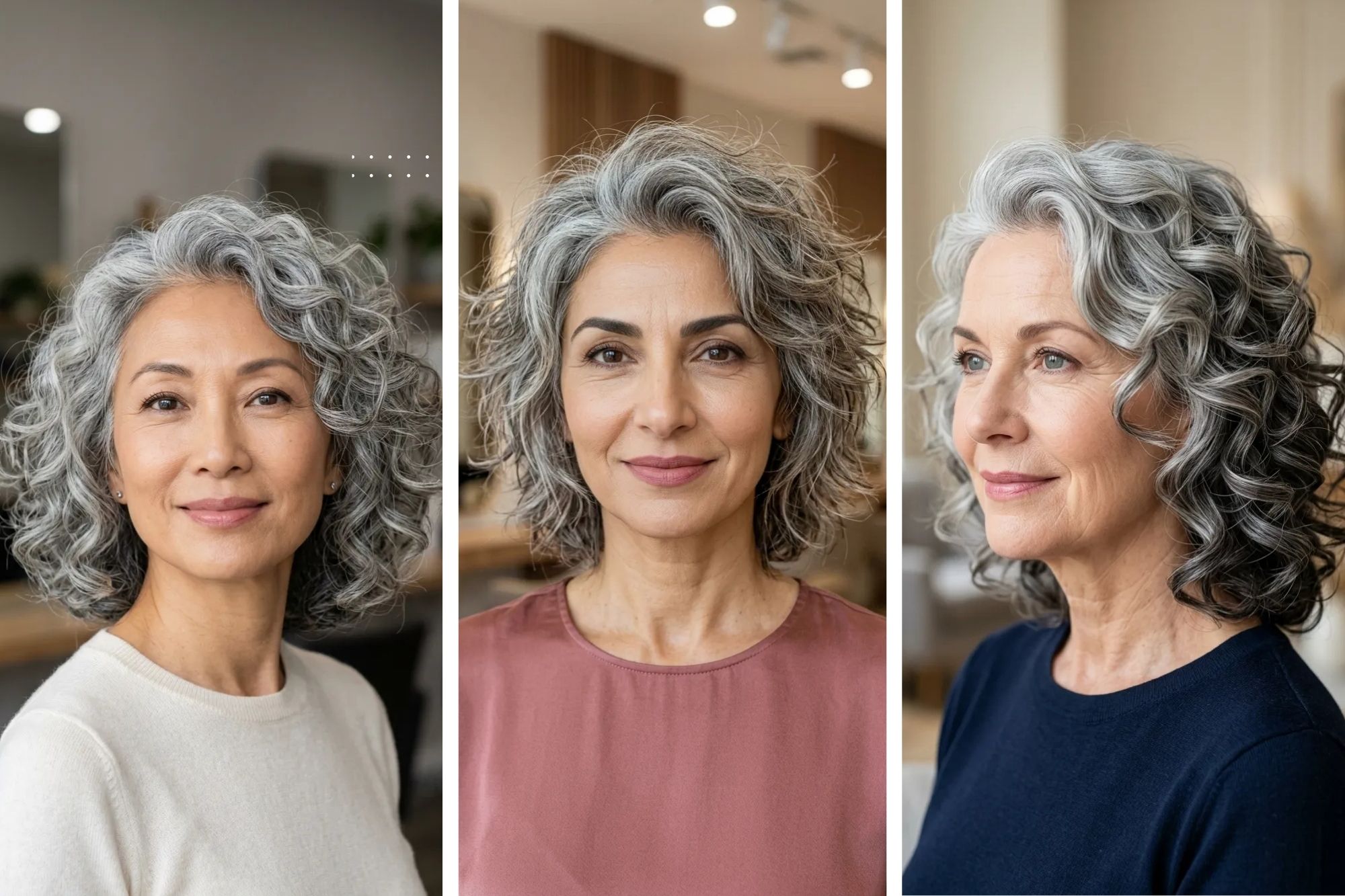 13 Gray Curly Hair with Lowlights Over 50 Ideas to Save