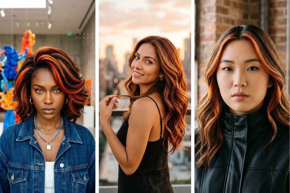 14 Trendy Caramel Copper Balayage Looks to Try