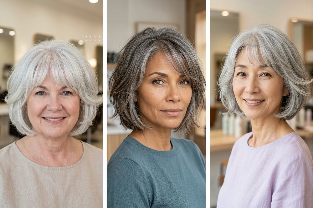 15 Layered Bob with Bangs for Women Over 50 for Easy Styling