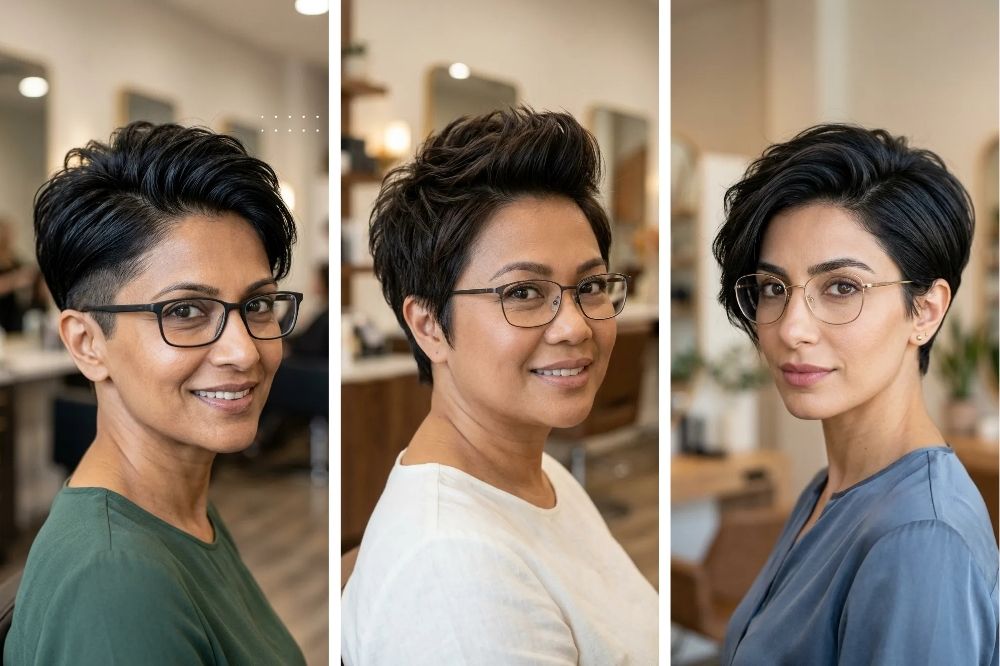 15 Short Pixie Haircuts for Women With Glasses for Every Face Shape